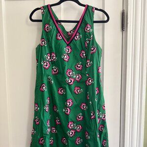 Boden Charlotte Midi Dress, 100% cotton, size 10p, pockets